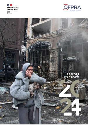 Couverture du rapport d'activité 2024 de l'Ofpra